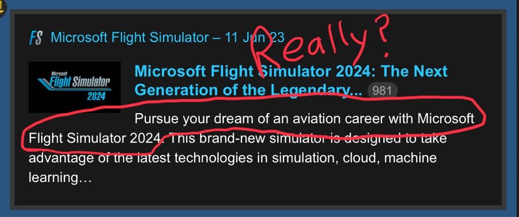 Microsoft Flight Simulator 2024 announced