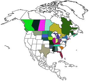 My Visited North America Map